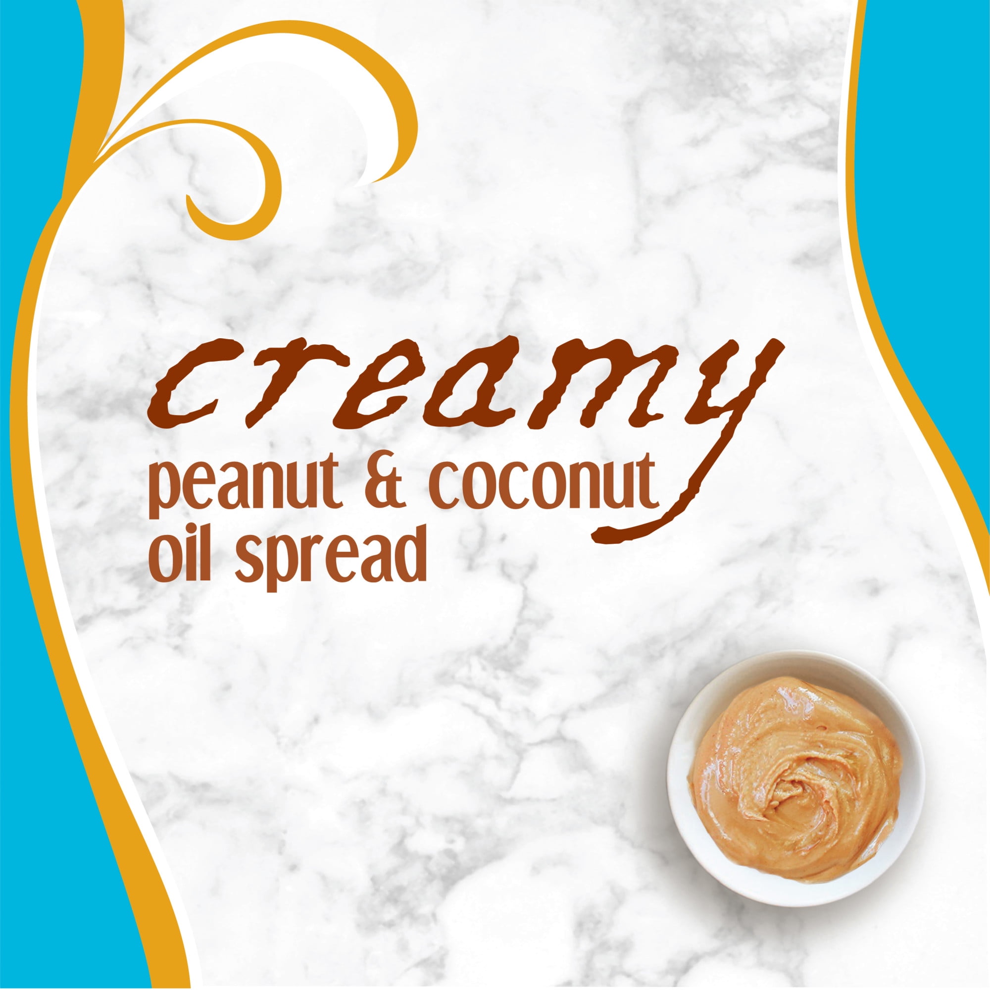 (2 pack) Earth Balance Creamy Peanut and Coconut Oil Spread, Peanut Butter Alternative, 16 oz Jar