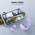 thumbnail image 4 of Auriculares gamer inalámbricos HTC True Wireless Earbuds 9+ BDA9 violeta con luz LED, 4 of 6