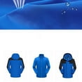 thumbnail image 4 of Lcziwo Womens Plus Size Rain Coats Waterproof with Hood Outdoor Hiking Climbing Trench Coats Patchwork 3 in 1 Removable Two Piece Windbreaker 2025 Blue,XL, 4 of 5