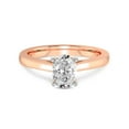 thumbnail image 3 of 4 Carat IGI Certified Oval Shape Lab Grown Diamond Engagement Ring | 14K Rose Gold |Teagan Solitaire Diamond Ring | FG-VS1-VS2 Quality Friendly Diamonds, 3 of 4