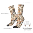 thumbnail image 4 of Rateoe Floral Paisley for Women Casual Calf Socks - Cute Crew Socks - Thin Soft Above Ankle Socks Size 5-11, 4 of 6