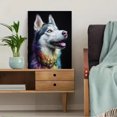 thumbnail image 5 of Colorful Husky Dog Canvas Print Wall Art for Living Room Bedroom Office Hallway Dining Room Decor, 5 of 8