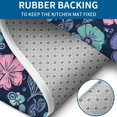 thumbnail image 4 of Pioneer Flower Floral Print Pattern Bathroom Rugs Sets 3 Piece,Toilet Cover Set,Absorbent Non Slip Bathroom Mats Sets with U-Shaped Contour Rug Toilet Rug Set, 4 of 5
