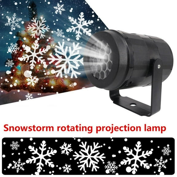 Morttic Christmas Snowflake Projector Lights Led Snowfall Show Indoor Waterproof Landscape Decorative Lighting for Xmas Holiday Party Wedding Garden Patio