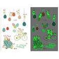 thumbnail image 2 of Easter Decorations Glow Easter Temporary Tattoos For Kids Party Decorations, Easter Tattoos Sticker Stickers, 2 of 2