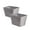 Gray, variant on DII Poly Bin Zig-Zag Stitch Variegated Gray Trapezoid (Set of 2)