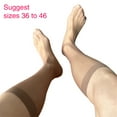 thumbnail image 3 of Mens Silk Formal Dress Suit Sock Plain Sheer Long Tube Socks Male Business Dress Socks with Reinforced Toe, 3 of 8