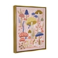 thumbnail image 4 of Stupell Industries Mushrooms & Botanical Pattern Botanical & Floral Painting Gold Floater Framed Canvas Art Print Wall Art, 25 x 31, 4 of 10