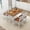 Walnut Top-White Frame, variant on Alpha Joy Farmhouse Dining Table Set for 4 Solid Wood Kitchen Chairs and Table Set, Walnut & White