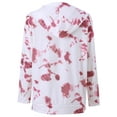 thumbnail image 7 of Nlife Women Long Sleeve Tie Dyed Printed Hooded Pullover Tops, 7 of 7