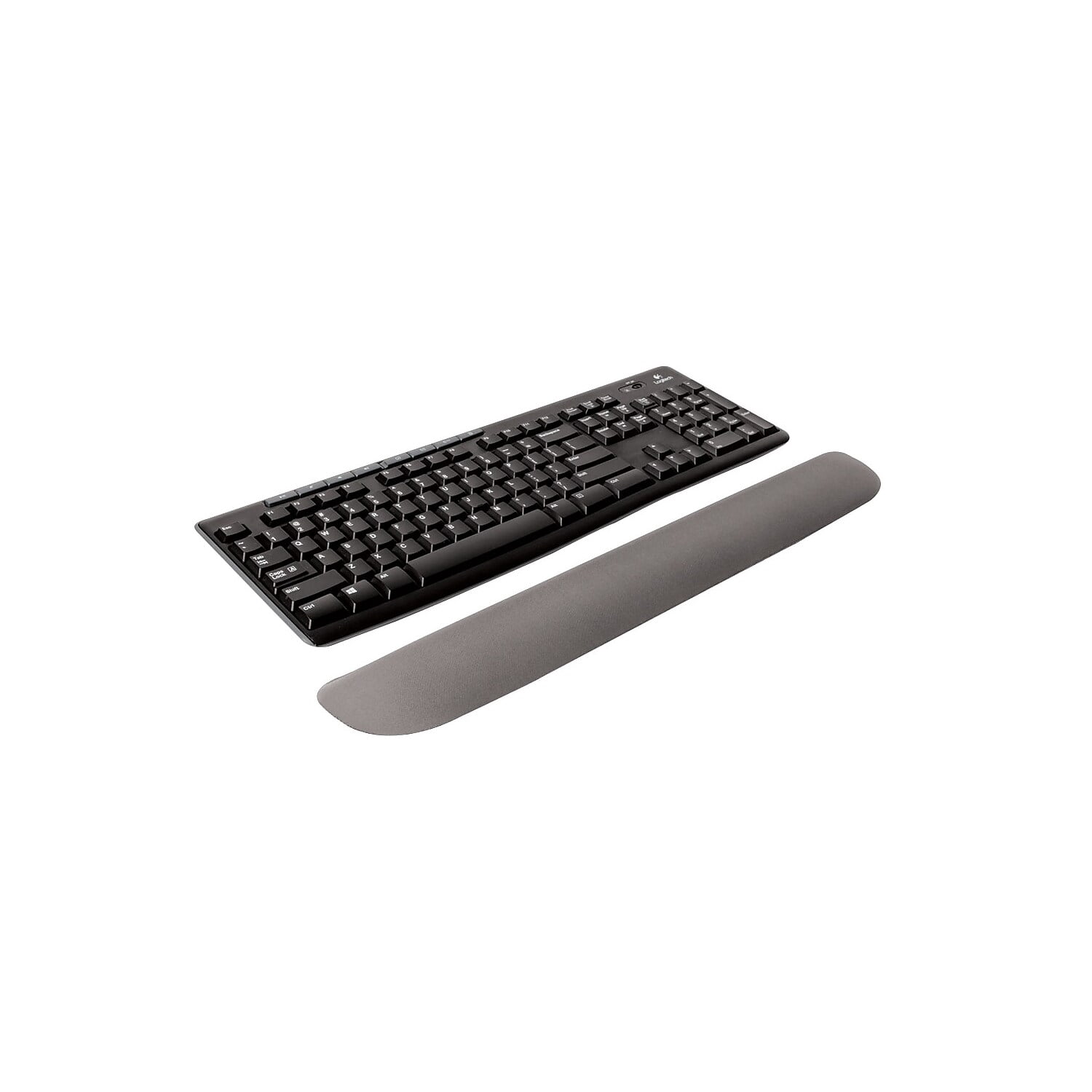 Staples Memory Foam Keyboard Wrist Rest Gray 24346015