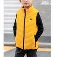 thumbnail image 3 of Hicidod Boys Heated Vest Waterproof Lightweight Electric Heated Vests Fashion Solid Zip Up Sleeveless Unisex Down Jackets, 3 of 8
