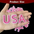 thumbnail image 2 of J.CARP 72Pcs 1.5 Inch Iron on Letter Patches, Numbers 0-9, Letters A-Z Embroidered Applique Patches for Clothes, Skirts, Hats, Socks and Other Apparel DIY Accessories - Pink, 2 of 6