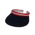 thumbnail image 1 of TopHeadwear 2 Tone Cotton Clip On Visor 3 Inch Wide Brim, Navy, 1 of 2