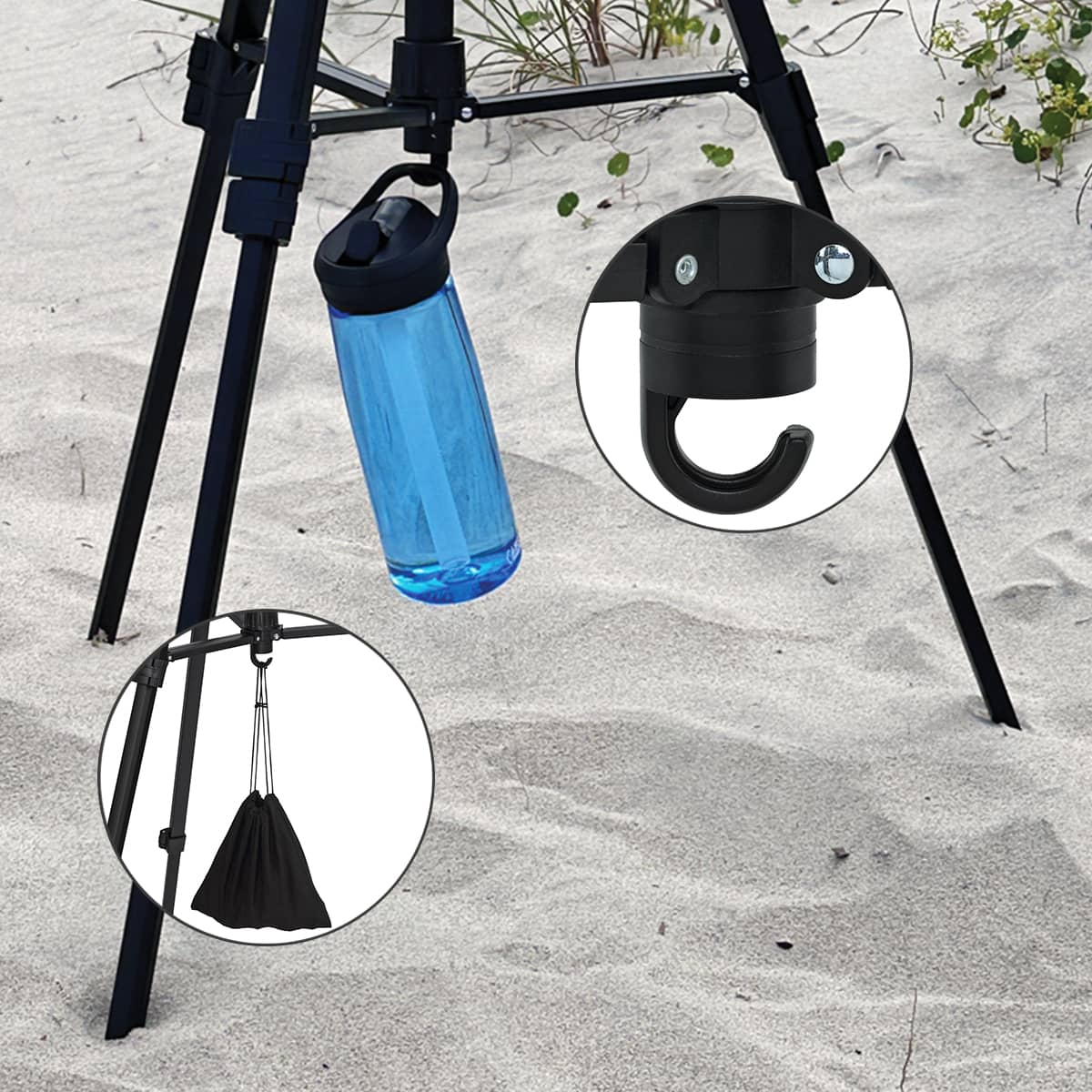 Creative Mark Apex Tripod for Camera - Lightweight Aluminum Camera Tripod Stand with 360° Pan, 90° Forward Backward & Side Tilt, Adjustable Height, Quick-Release Plate and Nylon Carrying Case