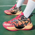 thumbnail image 2 of Bolognifi Fashion Men's Shoes Basketball Sports Training Sneakers Running Fans - RED_5.5, 2 of 6
