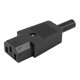 thumbnail image 5 of 20 piezas Iec 320 C13 adaptador de enchufe hembra, conector recargable de cable de alimentación de 3 pines, 5 of 5