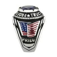thumbnail image 4 of Men's Stainless Steel Montana Blue Stone Professional Truck Driver Ring, 4 of 7