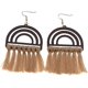thumbnail image 1 of Pendientes colgantes con borlas de madera de arcoíris de colores, bohemios, tejidos a mano, exagerados, étnicos, para mujeres y adolescentes., 1 of 2