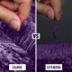 thumbnail image 3 of Alfombras de baño antideslizantes, lavables, de microfibra, color morado, grandes, absorbentes y peludas, para ducha, de 50 x 81 cm, 3 of 6