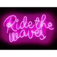thumbnail image 3 of Carr, Hailey 14x12 Black Modern Framed Museum Art Print Titled - Neon Ride The Waves PB, 3 of 5