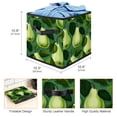 thumbnail image 3 of Pear Large Capacity Foldable Toy Box Storage Bin Storage Baskets with Handle 10.8"x10.5"x10.6, 3 of 6