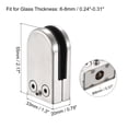 thumbnail image 2 of Stainless Steel Glass Clamp, Glass Clip Round Flat Bottom Glass Bracket for Thickness 6-8mm Glass, 2 of 6