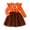00-Red63, variant on Lullu Toddler Girls Thanksgiving Turkey Dress Ruffle Long Sleeve Party Tutu Dress, Brown
