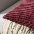 thumbnail image 3 of Wehilion 2pcs Throw Pillow Covers Set Cushion Cases Pillowcases for Sofa Bedroom Car Corduroy Soft Soild Decorative Square Christmas, 3 of 14