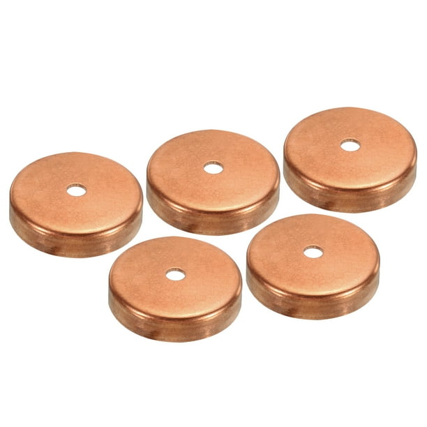 Tapa de extremo de cobre Uxcell, conexión de tapón de soldadura para tuberías de agua, fontanería, HVAC, sistema de refrigeración 1.64 pulgadas 5