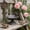 Blank Size C W1, variant on Vintage Petal Shaped Bird Feeder, ZzCityTK Heavy Duty Cast Iron Garden Ornament Rust Resistant, Decorative Outdoor Feeder for Yard Patio Balcony with Easy Clean Design