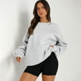 thumbnail image 5 of SUNBS Oversized Sweatshirts for Women Crewneck Y2k Hoodies Sweaters Casual Tops Comfy Fall Fashion Pullover Outfits Winter Clothes, 5 of 8