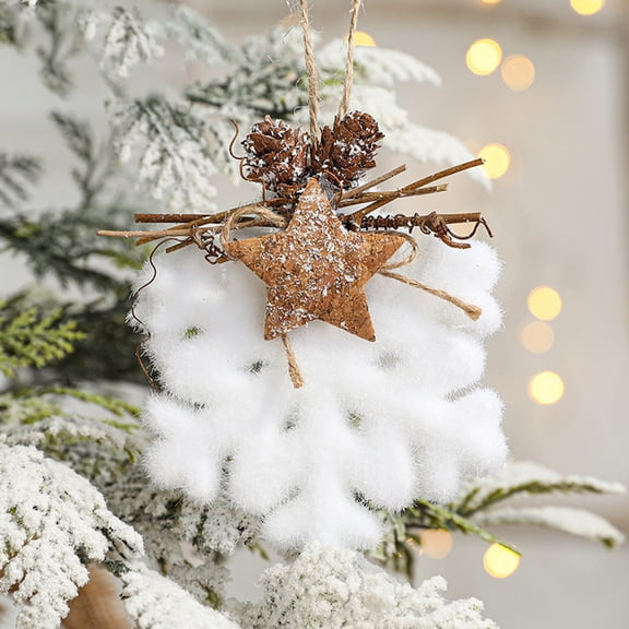 RnemiTe-amo Christmas Decorations Clearance!White Christmas Decorations,Christmas Tree Decoration With Cones Garland For Christmas Tree,White Foam Christmas Decoration,Christmas Bauble Hanging Fes