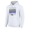 thumbnail image 2 of Men's Starter White Baltimore Ravens Four Team Name Logo Fleece Pullover Hoodie, 2 of 3