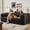 Black, variant on CQSXDA Convertible 78.8" Floor Compression Sofa Bed with Armrest and Back Support, Corduroy Modular Couch for Bedrooms, Black
