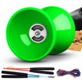 thumbnail image 1 of Diabolo MAGICYOYO Pro con triple rodamiento, color verde, tamaño mediano, 13 cm, 1 of 9