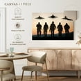 thumbnail image 5 of Elephant Stock Air Force Wall Art - Horizontal Canvas Wall Art - Living Room Wall Decor - Military Canvas - Beige And Black Decor - 39" x 26", 5 of 8