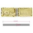 thumbnail image 4 of INSPIRE CHIC Ladies Sequins Decor Metal Interlocking Buckles Elastic Waist Belt One Size Gold, 4 of 7