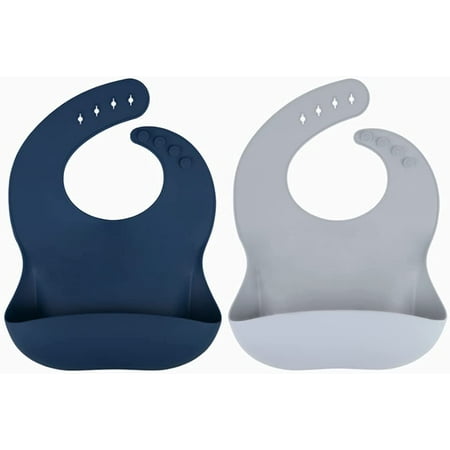 Silicone Baby Bib for Babies & Toddlers (unisex) - Soft, Adjustable, BPA Free and Waterproof