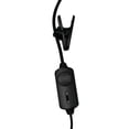 thumbnail image 2 of Auricular walkie talkie con micrófono Auricular con gancho para la oreja de un solo cable Auricular de radio bidireccional Radio bidireccional-Cabeza M negra, 2 of 5