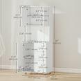 thumbnail image 3 of HOMCOM Modern Kitchen Cupboard Storage Organizer Microwave Cabinet, White, 3 of 10
