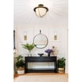 thumbnail image 4 of Crystorama Atlas 2 Light Matte Black and Textured Gold Outdoor Semi Flush Mount - 13.5"W x 12"H x 13.5" D, 4 of 11