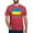 Heather Red, variant on CafePress - Ukrainian Flag And Ukraine Men's Deluxe T Shirt - Mens Tri-blend T-Shirt