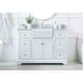 thumbnail image 3 of Elegant Lighting VF60248WH-BS Franklin 48" Free Standing Single Basin Vanity Set - White, 3 of 15