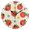Black, variant on Cute Tomatoes Pattern Wall Clock 10in Round Artistic Oil Painting Home Decor Desk Table Clock