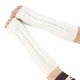 thumbnail image 1 of Guantes de invierno cálidos sobre el codo para mujer, guantes largos sin dedos con orificio para el pulgar, calentador de brazos de punto, 1 of 6