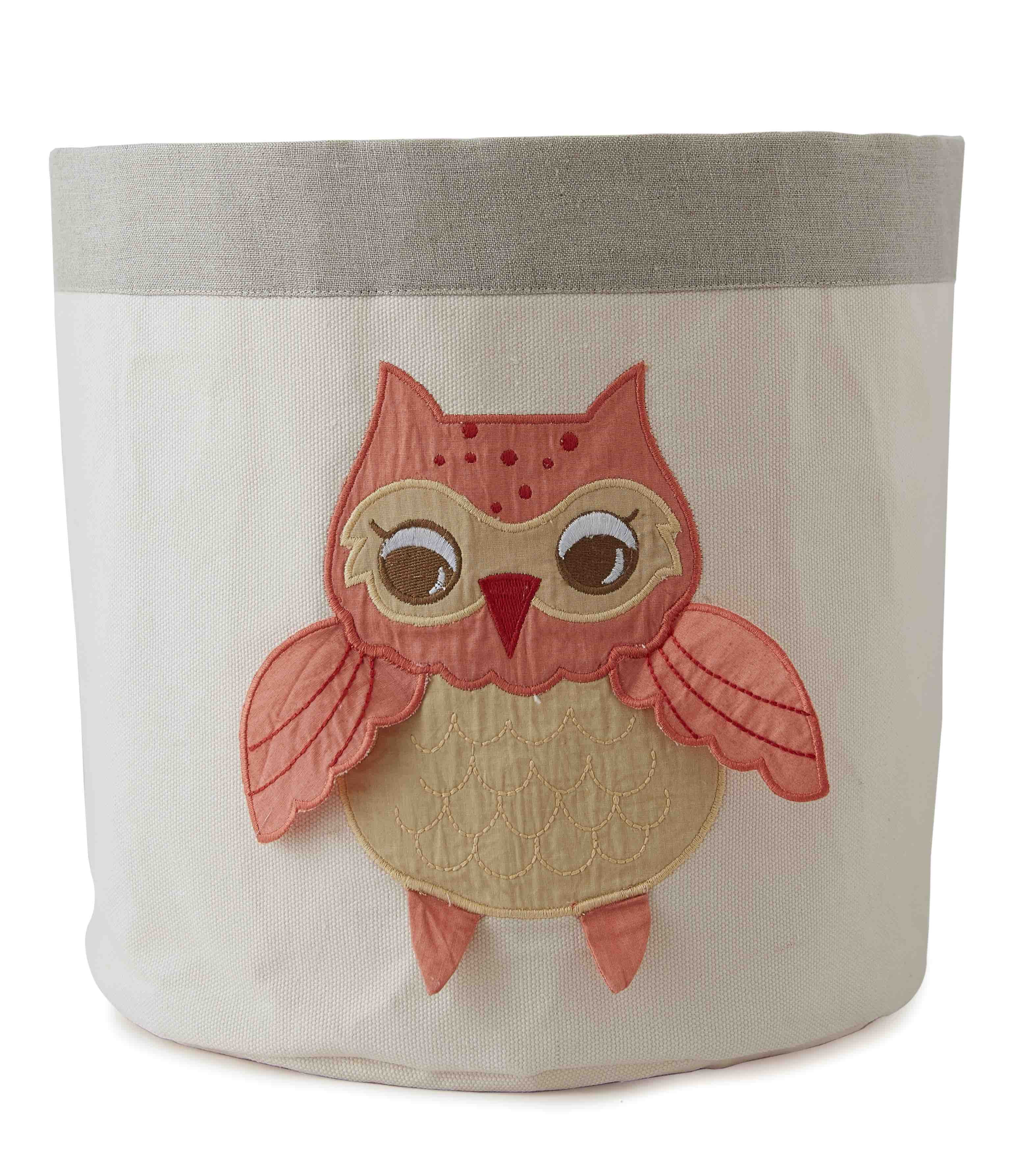 Orange Owl Small Waterproof Storage Bin