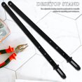 thumbnail image 2 of 2 Pcs Support de Tringle Réglable pour Planches à Chevilles Usage Maison et Bureau Idéal pour Organiser Fournitures Outils et Accessoires Noir, 2 of 9