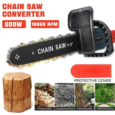 

Electric Grinder Chain Saw Attachment Set High Carbon Steel 12 in Chainsaw Converter Adapter for Angle Grinder Garden Woodworking Tool