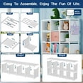 thumbnail image 4 of 20 Cube Book Shelf, Storage Organizer, Large DIY Bookcase, Metal Cube Bookshelf, Cubbies Closet Storage Organizer Shelves for Bedroom,Living Room,Home,Office, 4 of 13